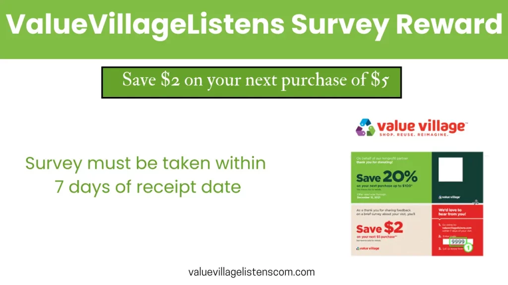 ValueVillageListens Survey Reward