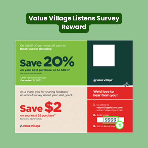 Value Village Listens Survey Reward
